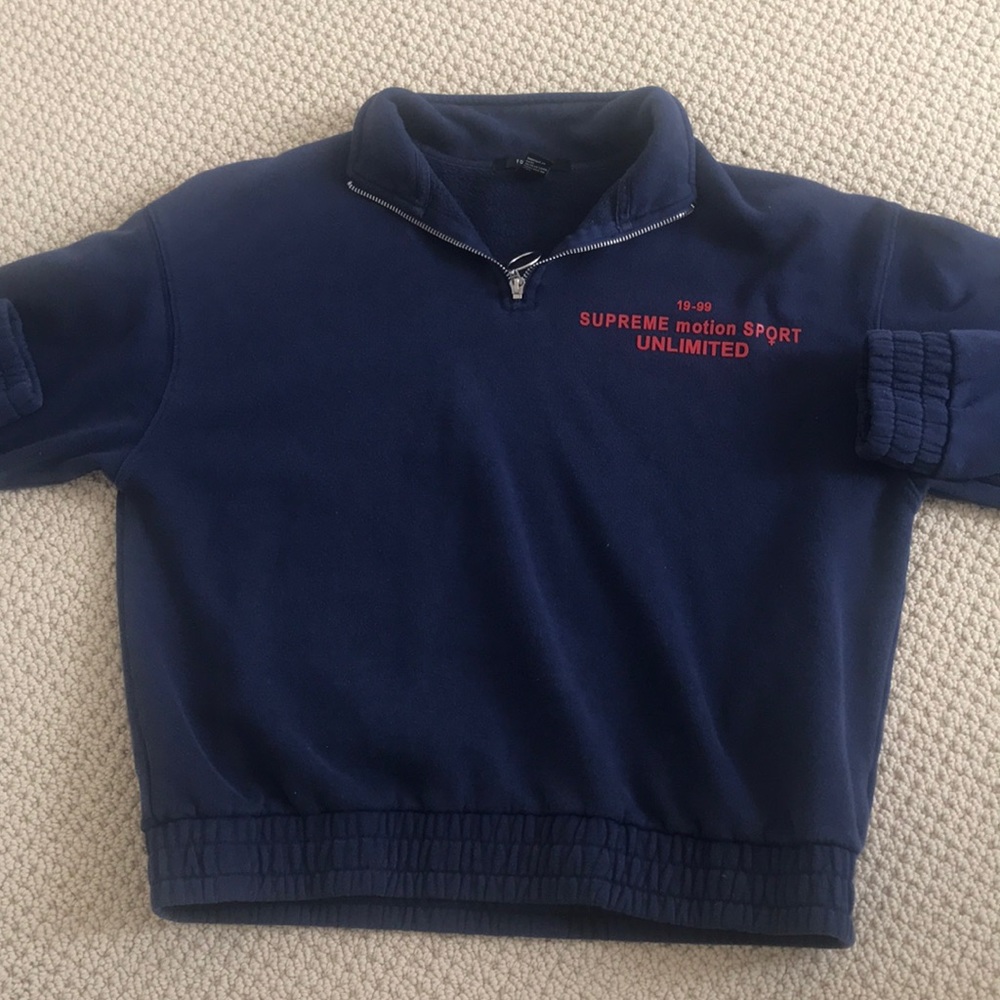 Very cute navy blue sweater